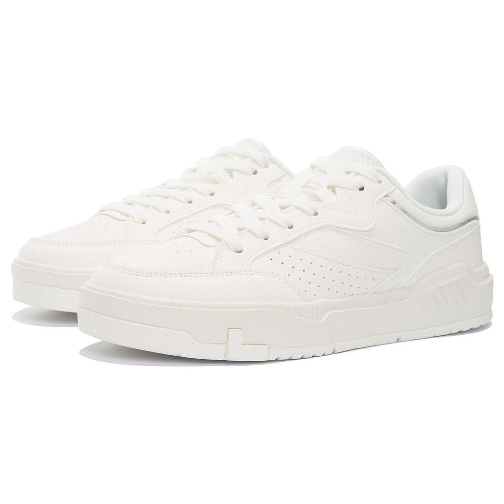 New LiNing Anti Slip And Wear Resistant Lightweight Low Top Skateboard Shoes Men's White AGCS031-1