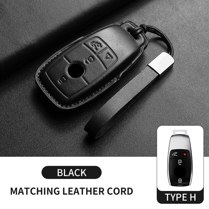 Fit For Mercedes Benz W205 W213 W177 W222 X167 Glc Gls Cle Cla Glb A C E S G Class Amg Genuine Genuine Leather Auto Key Fob Cover Case