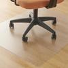 Chair Mat PVC Floor Protection Mat 90x120cm Clear Thickness Scratch Prevention Dent Prevention Antibacterial Antifungal Embossed Gaming Chair