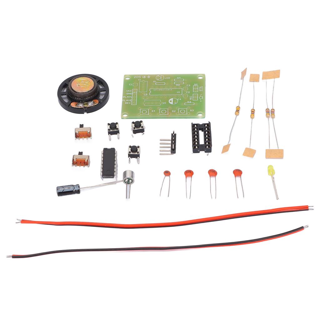 Sprachaufzeichnungsmodul-Kit ABS DIY Tonaufzeichnungsplatine Studenten-Experimentierkits 8?20s