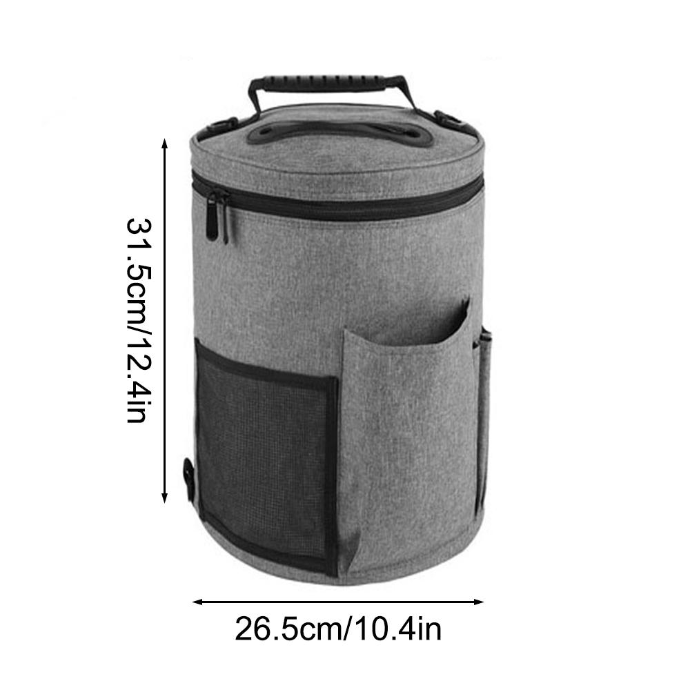 Runde Garnaufbewahrungstasche – Strickorganisator mit großer Kapazität für DIY-Bastel- und Pulloverzubehör