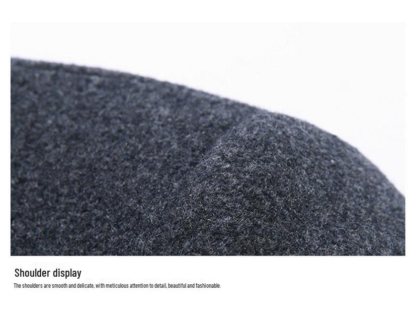 Men's Wool Coat: Casual Mid-Length Plus-Size Warm Jacket for Autumn/Winter