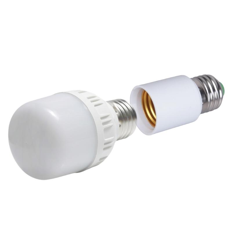 2Pieces E27 Lamp Socket Extenders Adapter 65Mm Length Lamp Holder Extension Plastic Texture for Home Office Studio Use