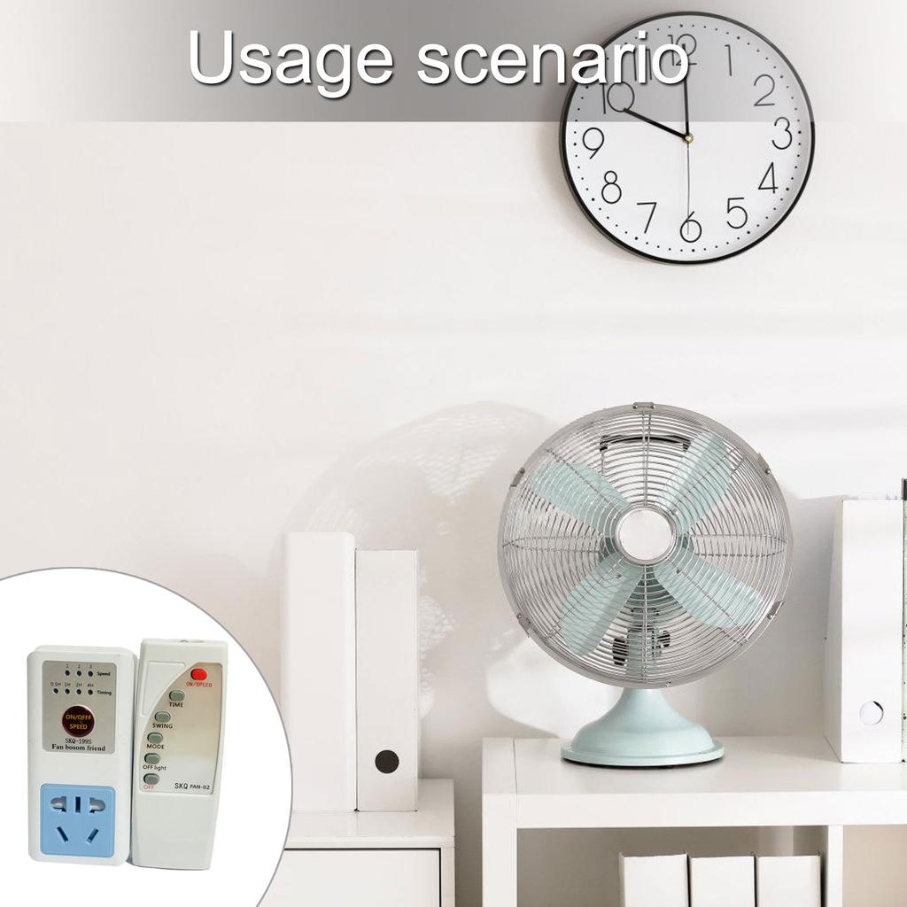 Drahtlose Fernbedienungssteckdose Steckdose Lüfterstecker Tischventilatorsteuerung Fernbedienung Deckenventilatorsteuerung für Lüfterlicht