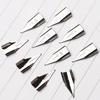10Pcs Fountain Pen Nib Replacement Metal Fountain Pen Tip For Gothic Base English Handwriting Practice and Sketching