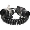 24V Male Female 7 Pin Waterproof Power Connector Truck Trailer Accessories Heavy Duty Plug