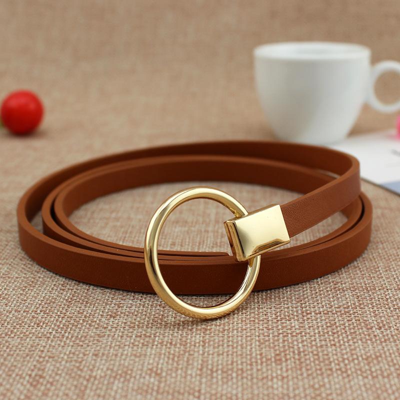 Spring And Summer Student Dress Casual Decoration Belt Multi-Colored Ring Knotted Women'S Belt Accessories