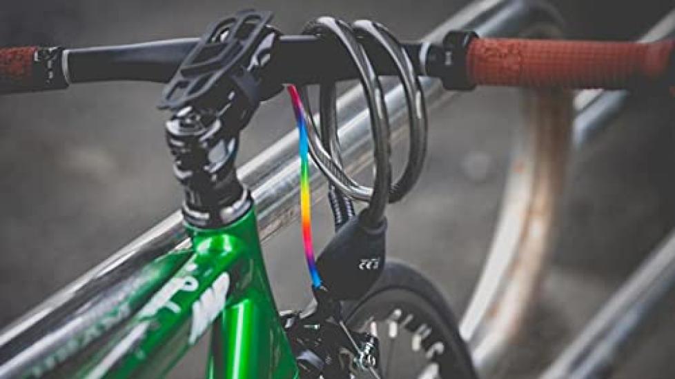 Ulac AL7P THE BEE GO Bicycle 110dB Alarm Cable Lock, Lock, Black/Smoke