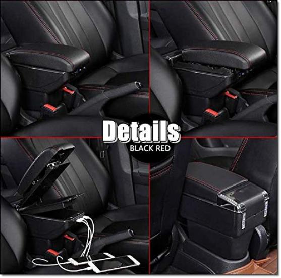 Piece of peace product Compatible Suzuki Swift SX4 Armrest Console Box (2-Tier USB)