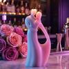 Couple Figurine Silicone Mold Valentine's Candle Silicone Mould Heat Resistant Easy Demold for Resin Casting Candle Soap