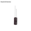 High-Frequency 400V 3.3uF Aluminum Electrolytic Capacitor, Brown, Surge Resistant PET Material, 6x12 mm.