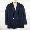USED/Aquascutum Tailored Jacket/Navy Blazer/Men's 170-175/Navy/Double Button/Gold Buttons