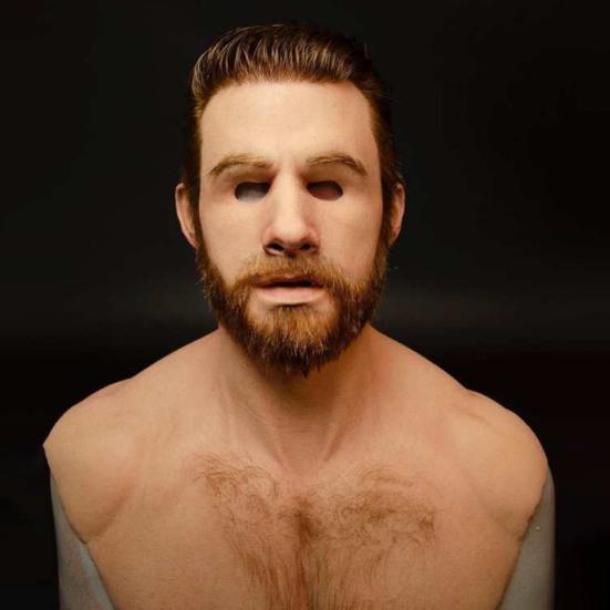 Elder Costume Headwear Realistic Grandmother/Grandfather/Male/Girl Comfortable Wear High Toughness Soft Cosplay Props