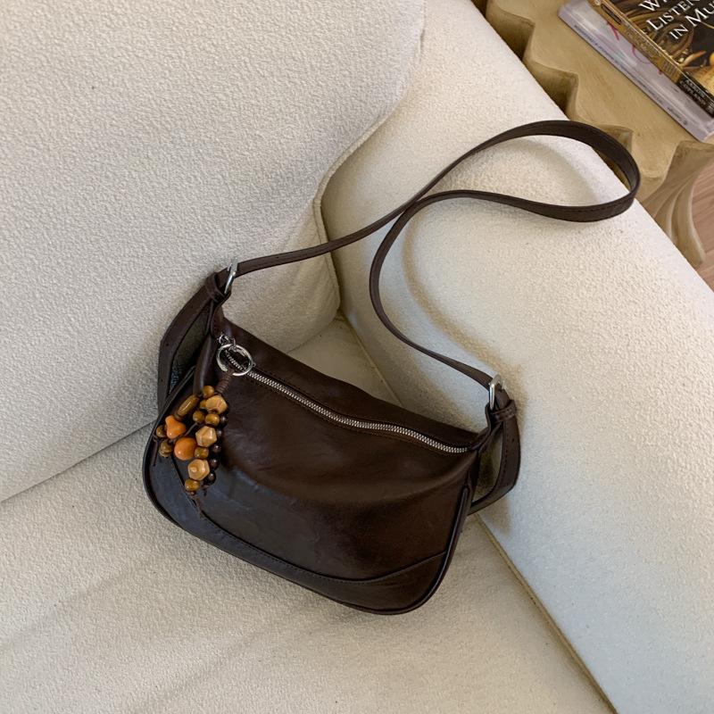 Niche Casual Fashion Dumpling Bag Women's Autumn New Retro High-value Texture Single Shoulder Oblique Span Bag