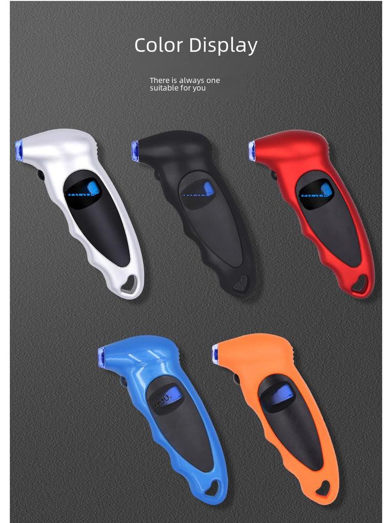 High-Precision Digital Tire Pressure Gauge with On-Board Display