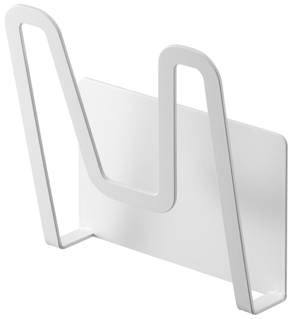 Yamazaki Magnetic Pot Lid x x Pot Lid Floating 3524 Holder, White, Approx. W13.5 D6.5 H14cm, Plate, Stand, Storage,