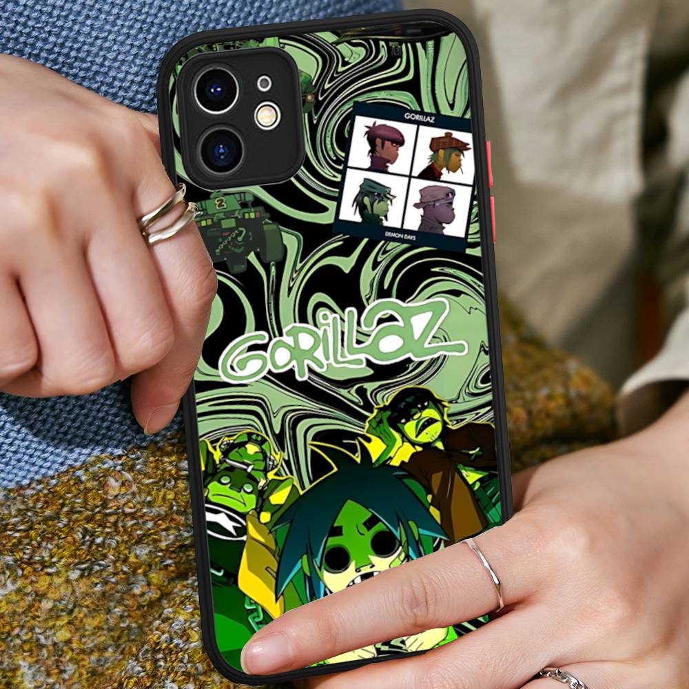 

Art Pop Band G-gorillazS Music Matte Transparent Phone Cover For IPhone Case 16 15 14 13 12 11 Pro Max X XS Max Plus iphone 13 pro