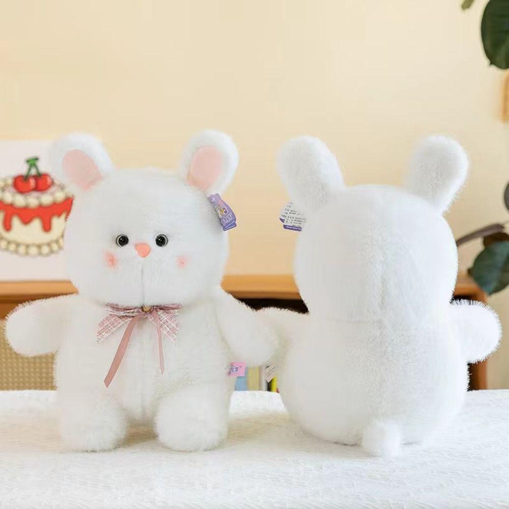 Soft Rabbit Plush Toys PP Cotton Rabbit Stuffed Toy White Rabbit Plush Doll  Kids Gifts