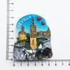 Spain Fridge Stickers Pamplona Santiago Covadonga Chateau Castina Uweda Ubeda Alcala Gate Travelling Souvenirs Fridge Magnets