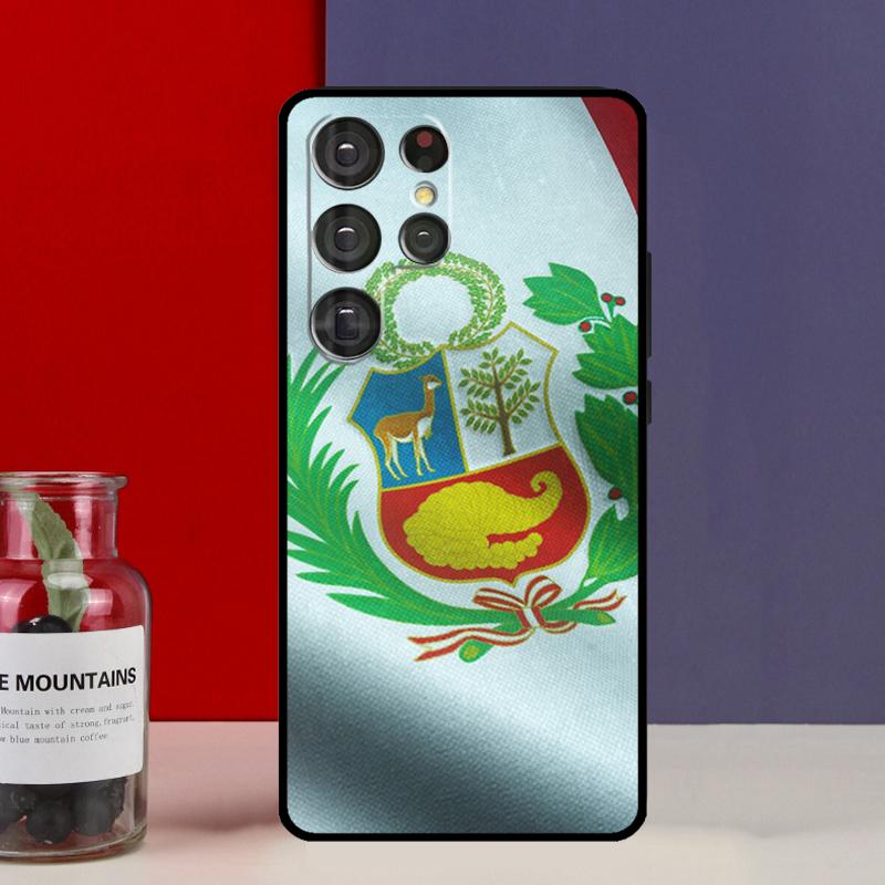 Peru Flag Case For Samsung Galaxy S21 S22 S23 Ultra Plus S8 S9 S10 Note 10 20 Ultra S21 FE S20 FE Cover