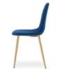 PADVA chair - navy blue velvet / oak legs x 1