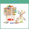 Wooden Toys Puzzle Tower Balance Game For Toddler Education And Fine Motor Skills