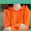 Damen Casual Strick-Kapuzenpullover mit einfarbigem Design für Frühjahrsmode Komfort