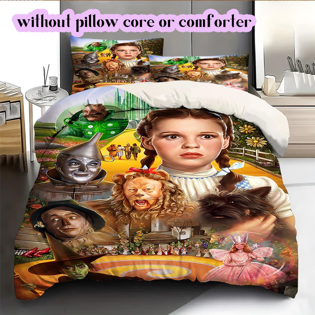 The Wicked Witch  Alice Pattern Bedding Quilt Set Quilt Cover Pillowcase Home Decoration Birthday Gift (1 * duvet cover + 2 * pillowcase, without core
