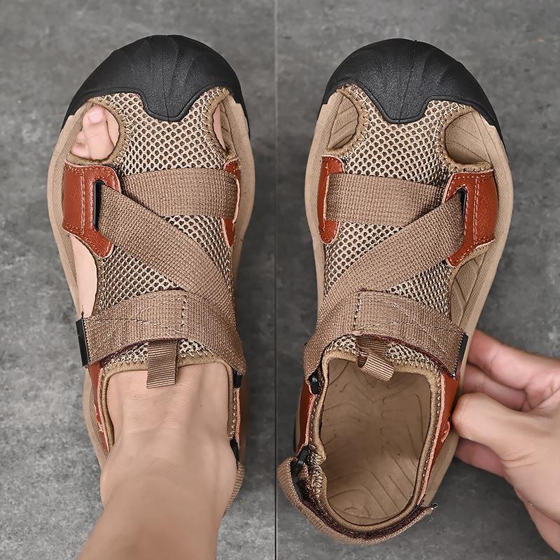 Fashion Summer Men Sandals Mens Casual Shoes Breathable Outdoor Sandals for Men Beach Shoes Slippers Fashion Roman Shoes Size 46