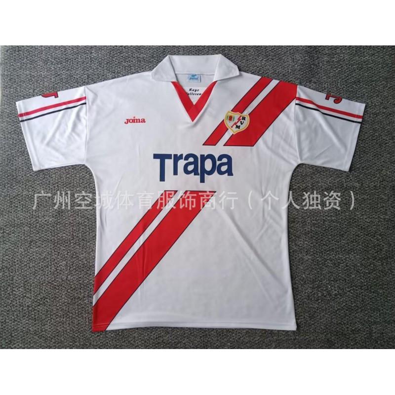 Retro Football Jersey 90s 90-97 Sporting Gijn Celta Vigo Rayo Vallecano Mlaga Short Sleeve Soccer Shirt