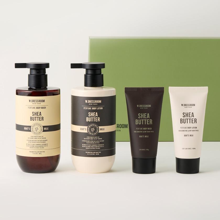Shea Butter Body Care Travel Set (Body Wash + Body Lotion)