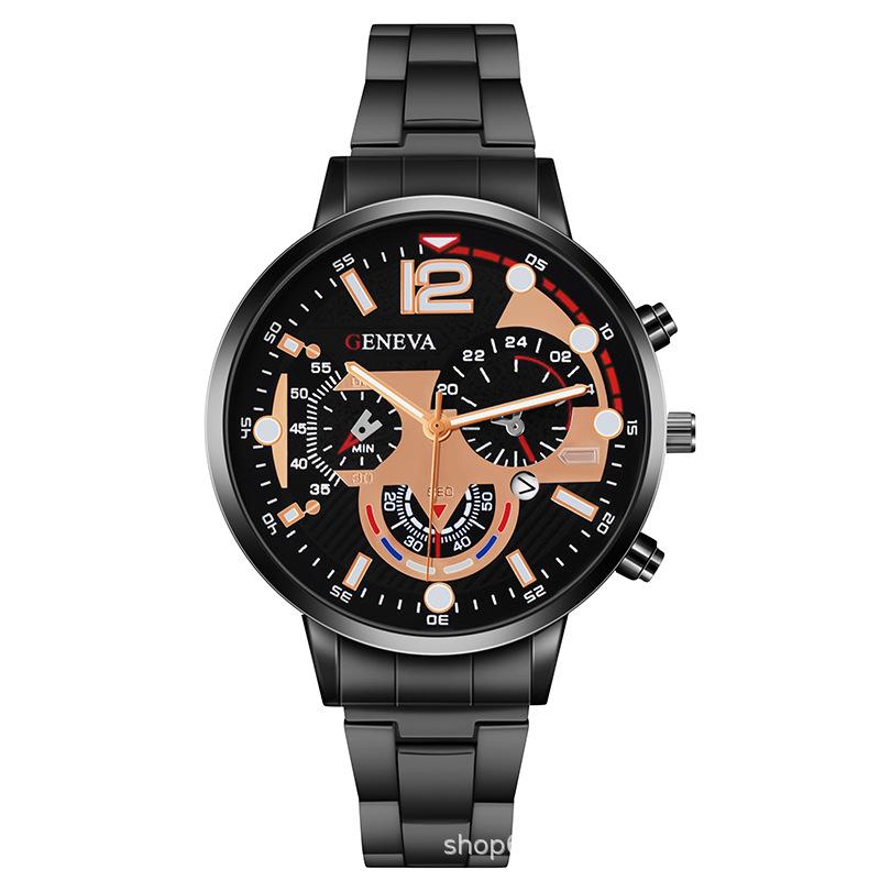 Men's Steel Belt Watch Quartz Watch Steel Belt Watch Live Broadcast Huaqiangbei Watch Imitation Mechanical Watch