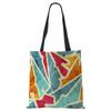 Abstract Art Print Shopping Bags Women Folding Reusable Customize Tote Shoulder Bag Canvas Casual Groceries Handbags 2022