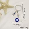 Heart-Shaped Evil Eye Pendant Keychain