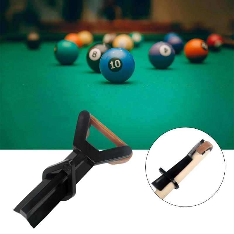 Pool Cue Tip Clamps Plastic Billiards Cue Tip Fastener Snooker Cue Tip Clamps Repair Head Clip Press Billiard Cue Tool