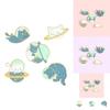 Adorable Cute Cartoon Cat Badge Stylish Space Cat Design Alloy Brooch For Everyone