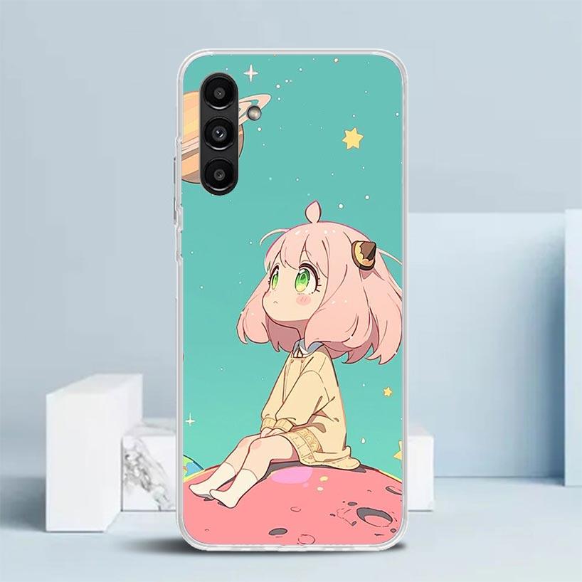 S-Spy Family Anya Cover for Samsung Galaxy A17 A37 A57 A16 A26 A36 A56 A15 A14 A55 Phone Case A13 A53 A25 A35 A24 A34 A23 A33 Ga