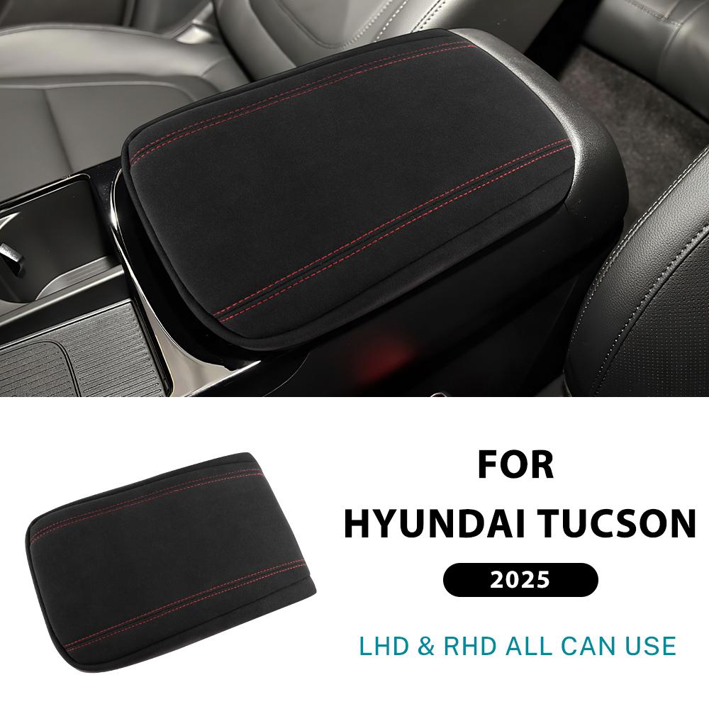 Car Armrest Box Cover For Hyundai Tucson NX4 2025 2026 Central Control Armrest Container Pad Auto Tucson 2025 Accessories