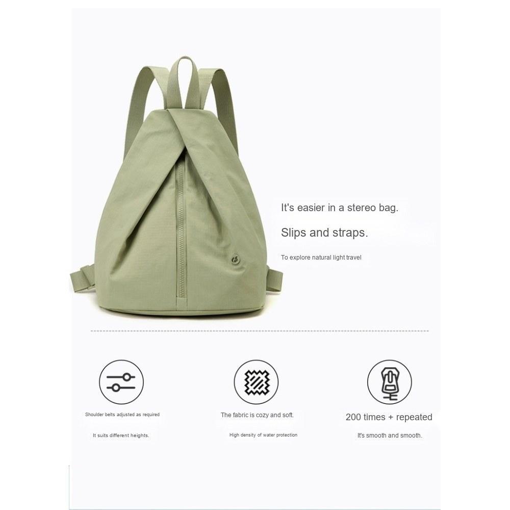 Women Triangle Large Capacity Nylon Backpack with Adjustable Straps for Daily Commute Travel