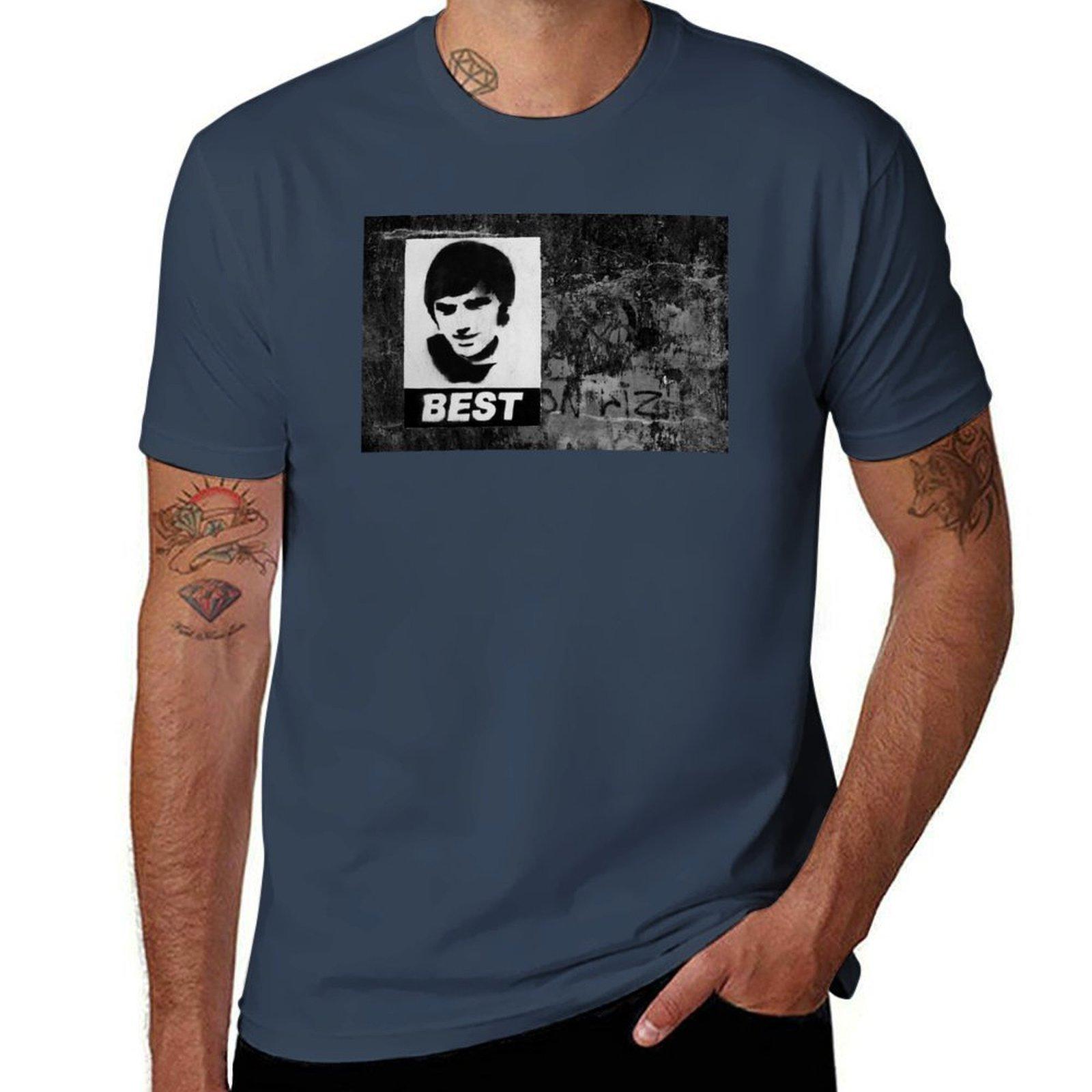 George Best Mono TShirt Sporty Breathable Short Sleeve TShirt S