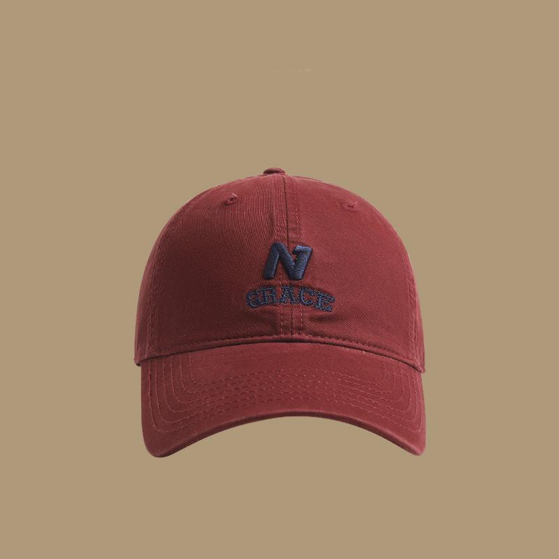 Big head circumference Wide brim Big face Wide baseball cap Women's face Small peaked cap Men's hat Autumn and winter