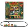 Electric Christmas Train Toys with Sound Light Rail Car for Christmas Tree Decoration Track Frame Railway Set Gifts