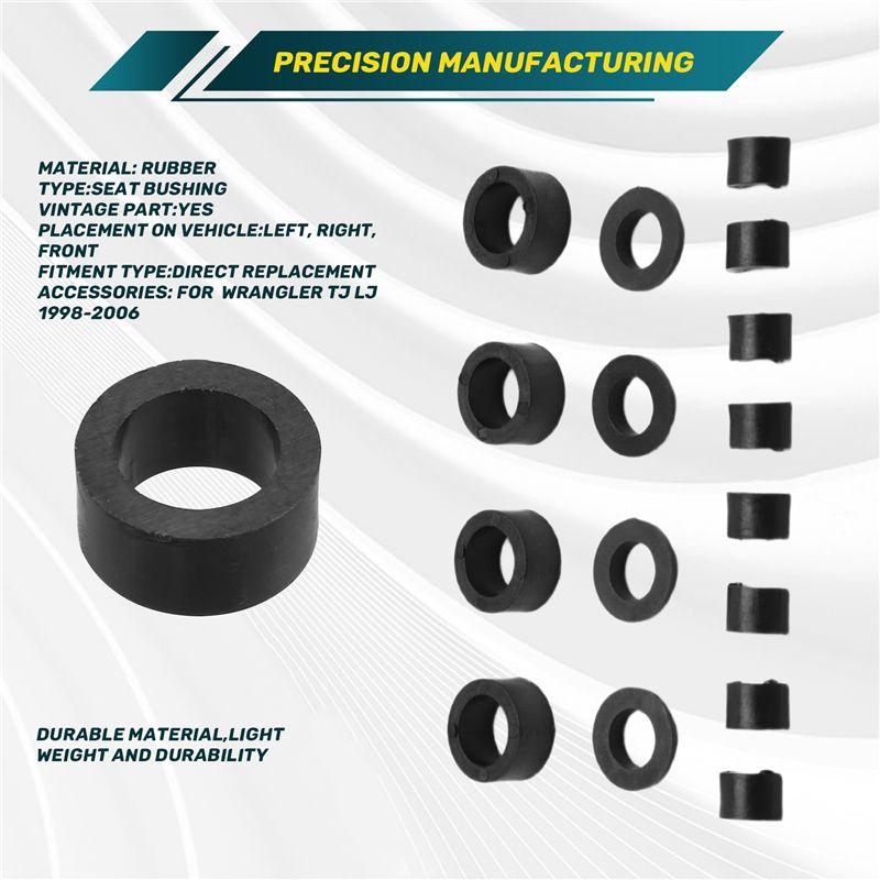 ABTU-Support Bushings Seat Bushings Front Seat Support Bushing For Jeep Wrangler TJ LJ 1998-2006