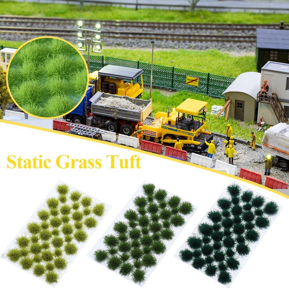 39PCS Wargaming Railway Wild Micro Landscape Artificial Grass Cluster Wargame Model Scenery Modeling Static Grass Tuft