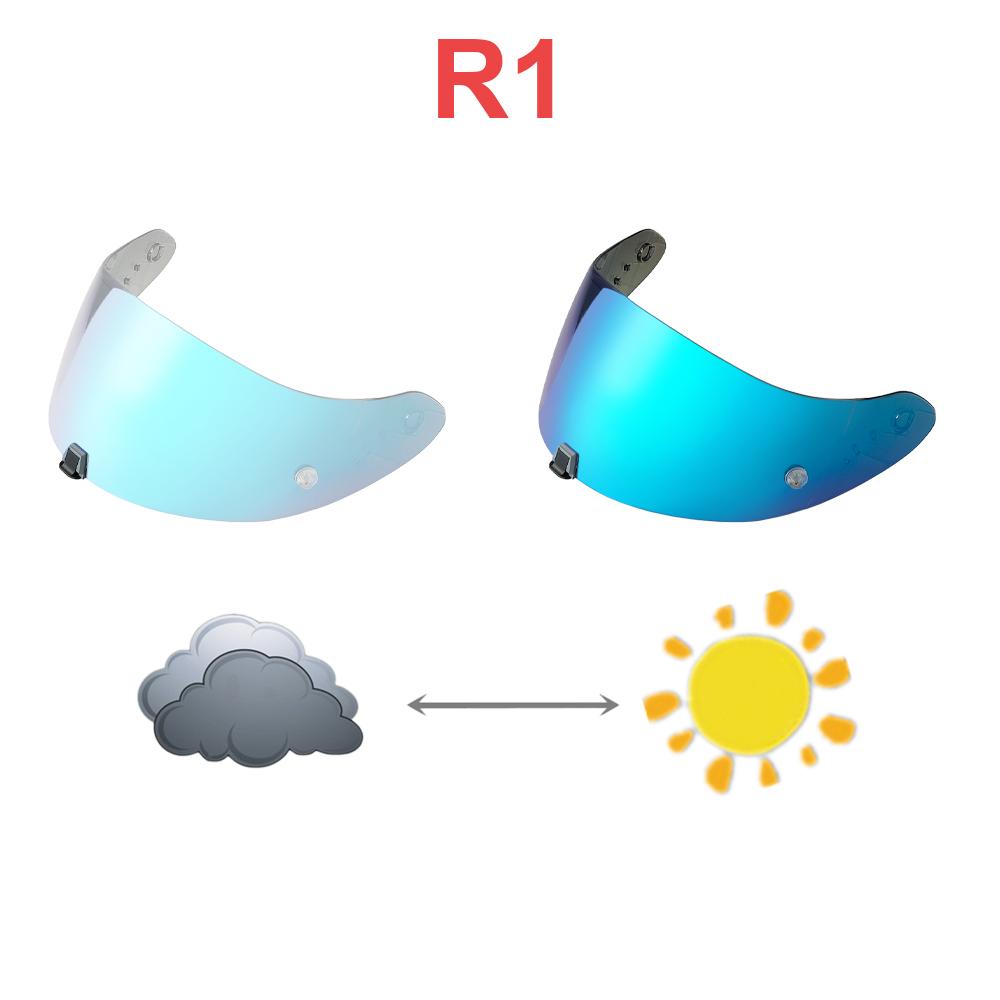 R1 Face Shield for SCORPION EXO R1uv Protection sunscreen Electroplated Windproof Dustproof Visor motorcycle helmet visor