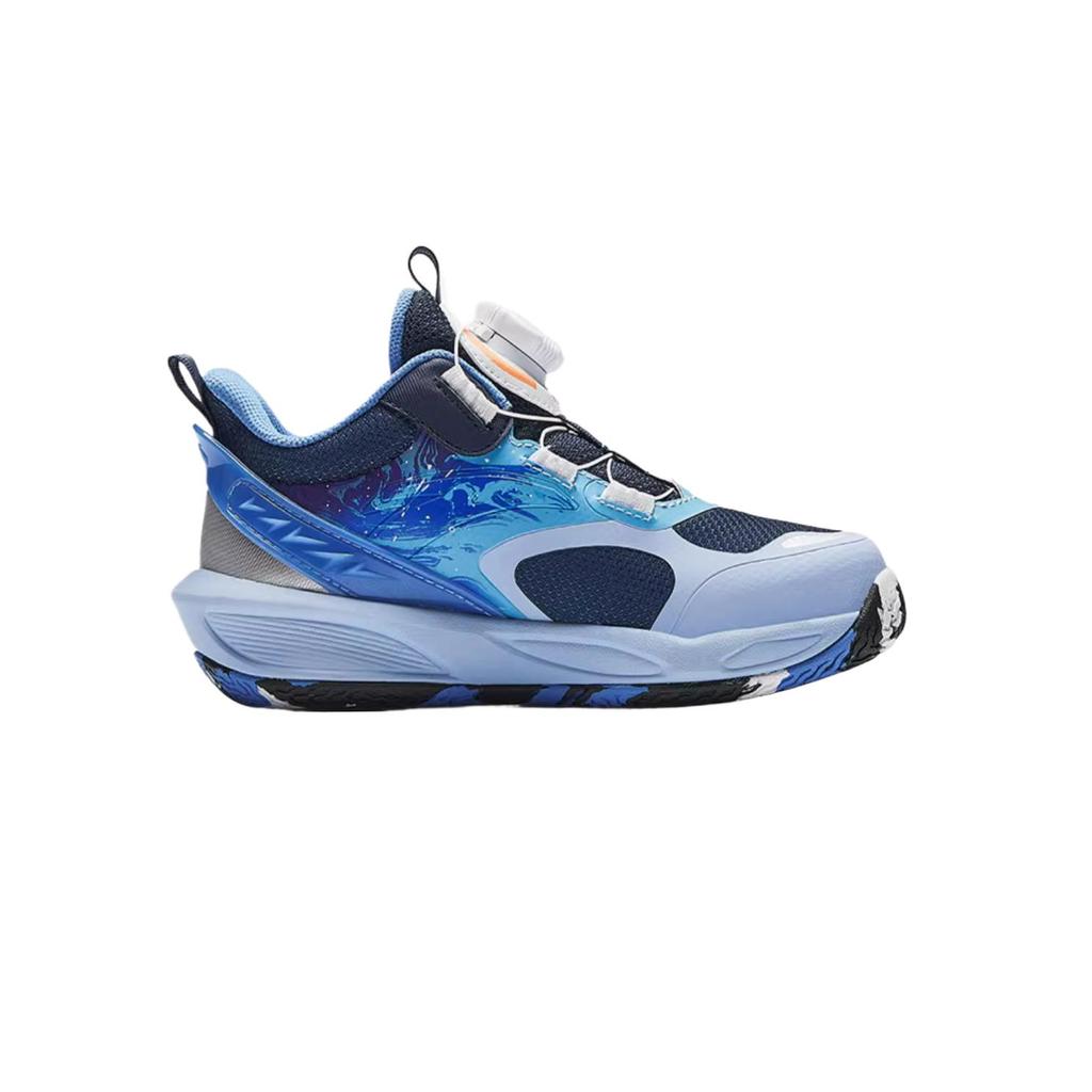 Anta Kids Casual Comfortable Non-Slip Wear-Resistant Low-Top Basketball Shoes Kids Sneaker Danube-Blue New-Ink-Blue Melt-Water-Blue 312519956-4