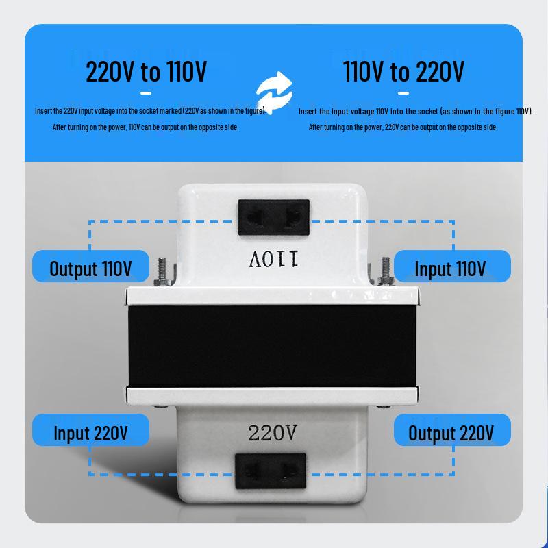 Bidirectional 220V to 110V Household Voltage Converter Transformer for Japan and America