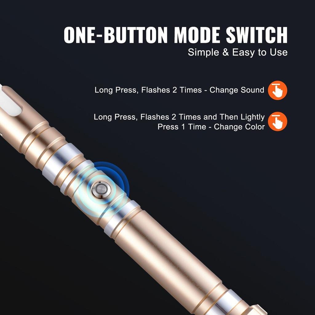 Light Sword, Light Up Sword with 12 RGB Colors, FX Sound and Realistic Handle, Rechargeable Light Up Sword Toy for Adults and Kids, Christmas Day,