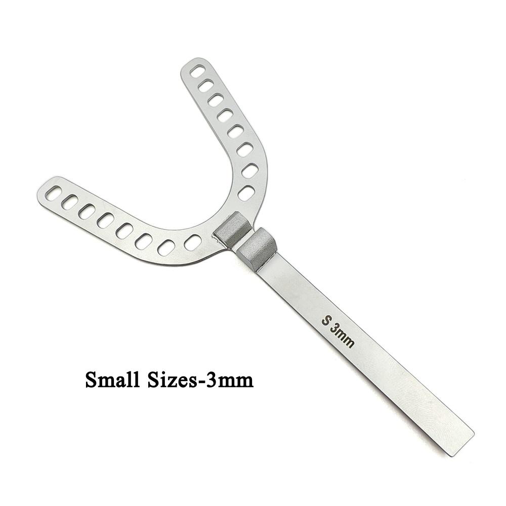 Dental Oral Centric Tray Set Impression Trays ProGauge for Bite Recording 2mm/3mm/5mmDenture Repair Occlusal Record Articulator