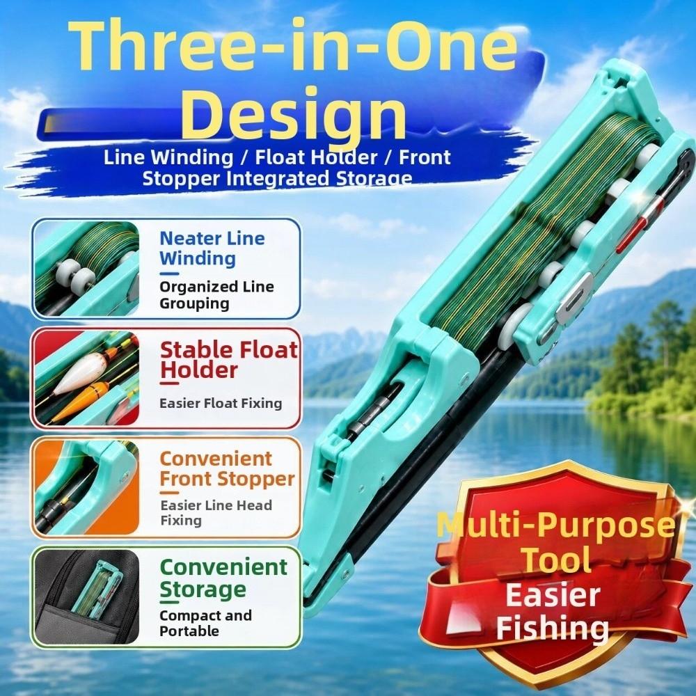2pcs Store Float Line Hook Fishing Rod Line Winder 4in1 Design Fishing Line Winder Outdoor Sport
